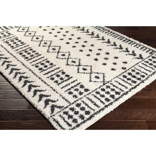 Artistic Weavers Moroccan Soft Dana Shag Area Rug 67 x 9 CreamCharcoal27 x 73 CreamCharcoal