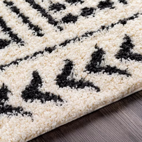 Artistic Weavers Moroccan Soft Dana Shag Area Rug 67 x 9 CreamCharcoal27 x 73 CreamCharcoal