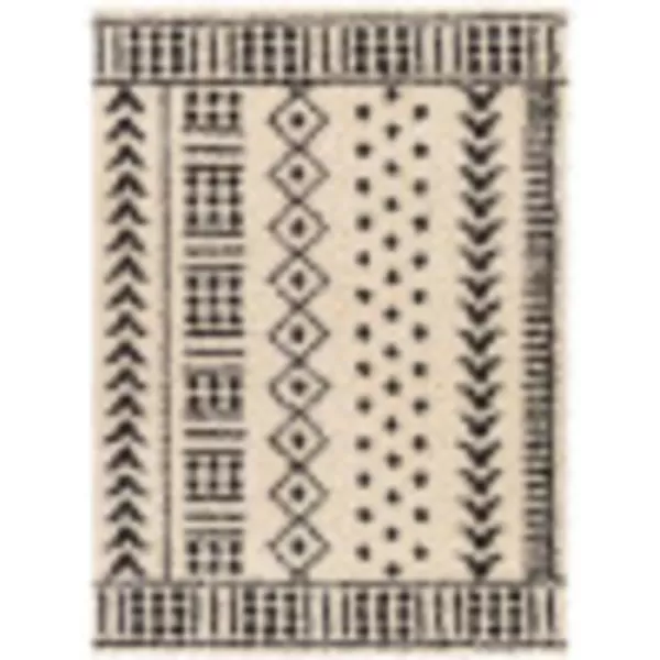 Artistic Weavers Moroccan Soft Dana Shag Area Rug 67 x 9 CreamCharcoal27 x 73 CreamCharcoal