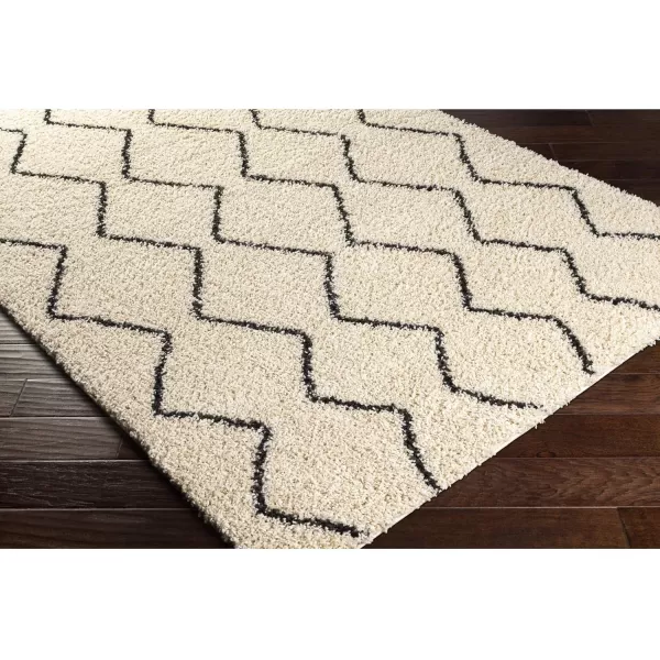 Artistic Weavers Moroccan Soft Kasey Shag Area Rug53 x 7CreamCharcoalCreamCharcoal 5 ft 3 in x 7 ft