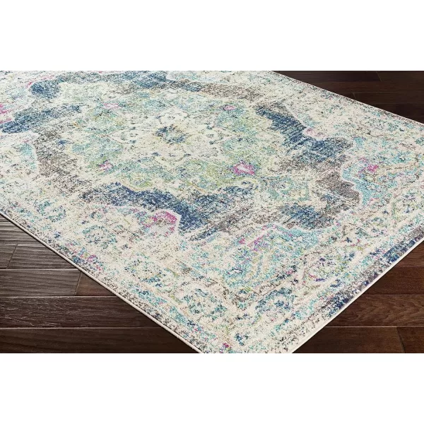 Artistic Weavers Neville Area Rug 53 Round Teal2 x 3 Teal