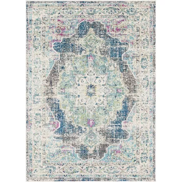 Artistic Weavers Neville Area Rug 53 Round Teal311 x 57 Teal