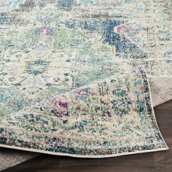 Artistic Weavers Neville Area Rug 53 Round Teal53 Round Teal