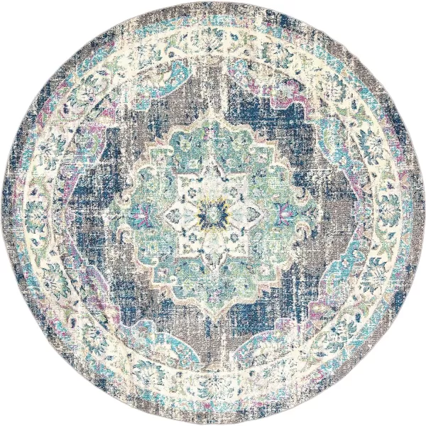 Artistic Weavers Neville Area Rug 53 Round Teal710 Round Teal