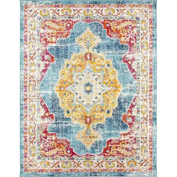 Artistic Weavers Neville Area Rug 53 Round Teal710 x 103 Bright Blue