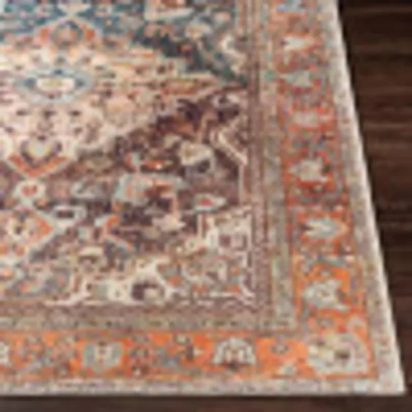 Artistic Weavers Nico Vintage Medallion Area Rug 53 x 73 Burnt OrangeTeal2 x 211