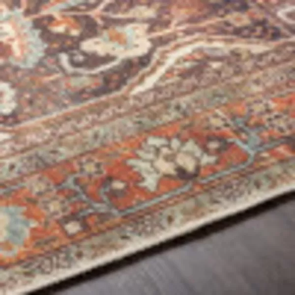 Artistic Weavers Nico Vintage Medallion Area Rug 53 x 73 Burnt OrangeTeal2 x 211