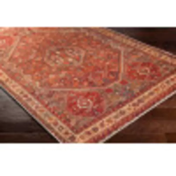 Artistic Weavers Nico Vintage Medallion Washable Area Rug 53 x 73 Burnt Orange2 x 211