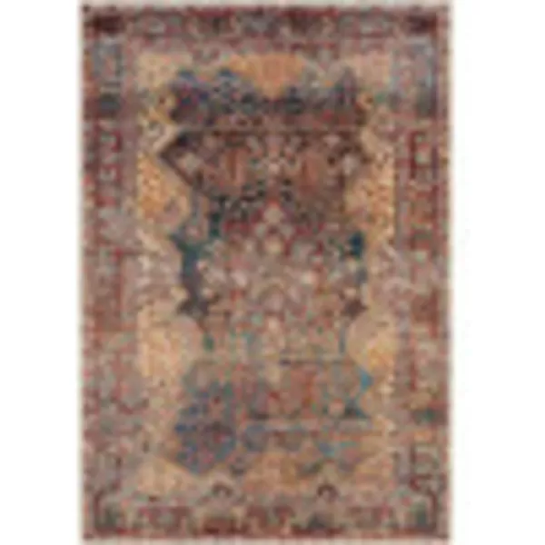 Artistic Weavers Nico Vintage Oriental Runner Area Rug27 x 710 NavyRust2 x 211