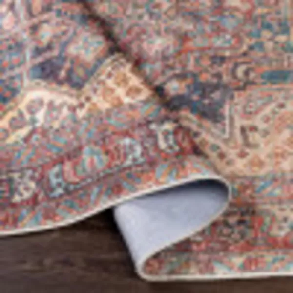 Artistic Weavers Nico Vintage Oriental Runner Area Rug27 x 710 NavyRust2 x 211
