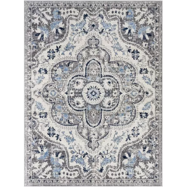 Artistic Weavers Nyburg Multi Area Rug53 x 71Burnt OrangeMedium GrayNavyGray 67 x 9