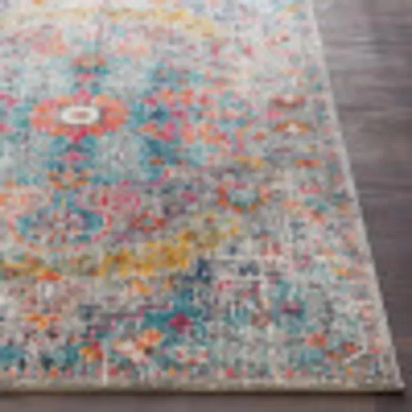 Artistic Weavers Odelia Vintage Bohemian Area Rug710 SquareOrangeNavyAqua 27 x 73