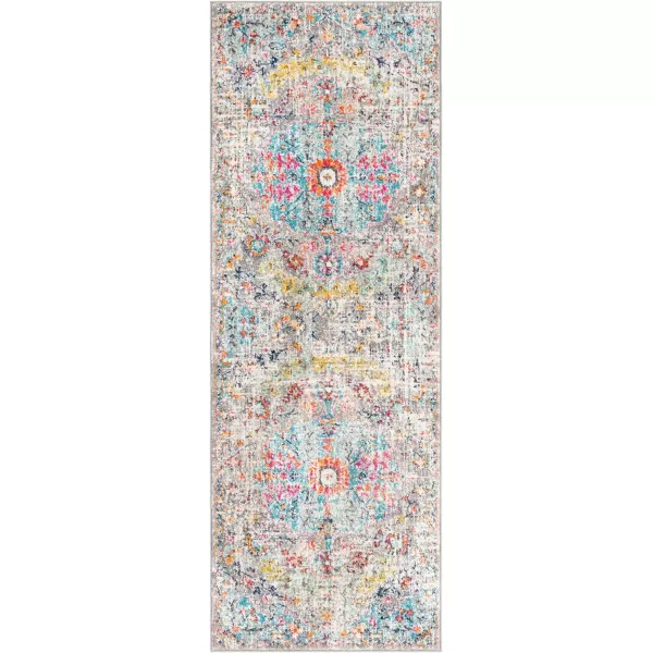 Artistic Weavers Odelia Vintage Bohemian Area Rug710 SquareOrangeNavyAqua 27 x 73