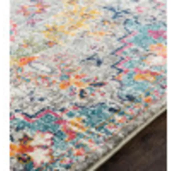 Artistic Weavers Odelia Vintage Bohemian Area Rug710 SquareOrangeNavyAqua 27 x 73