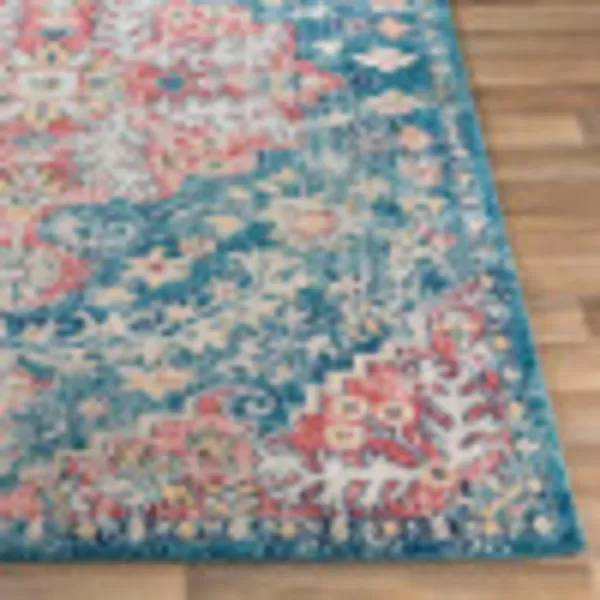 Artistic Weavers Odelia Vintage Bohemian Area Rug710 SquareOrangeNavyBlueBlush 67 x 9