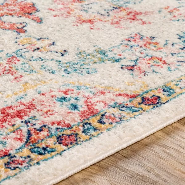 Artistic Weavers Odelia Vintage Bohemian Area Rug710 SquareOrangeNavyBlushYellow 53 x 73