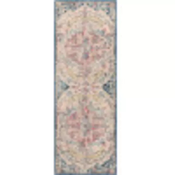 Artistic Weavers Odelia Vintage Bohemian Area Rug710 SquareOrangeNavyGarnetNavy 27 x 10