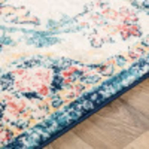 Artistic Weavers Odelia Vintage Bohemian Area Rug710 SquareOrangeNavyGarnetNavy 27 x 10