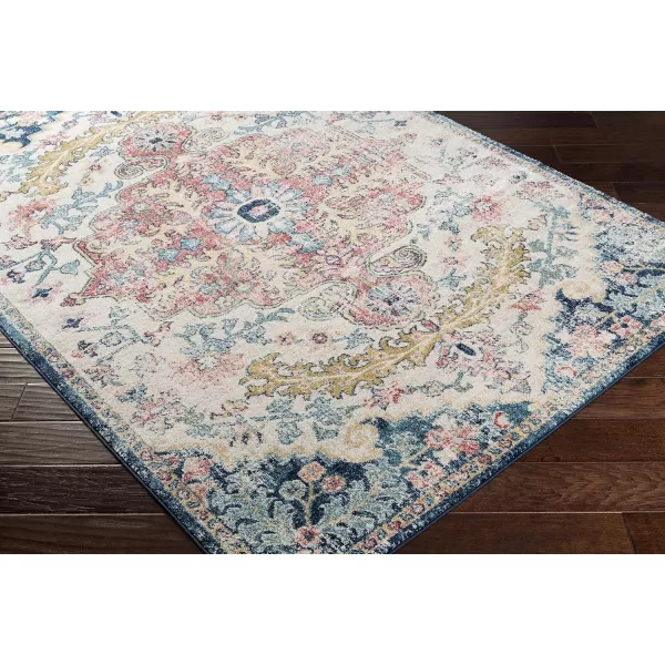 Artistic Weavers Odelia Vintage Bohemian Area Rug710 SquareOrangeNavyGarnetNavy 27 x 73