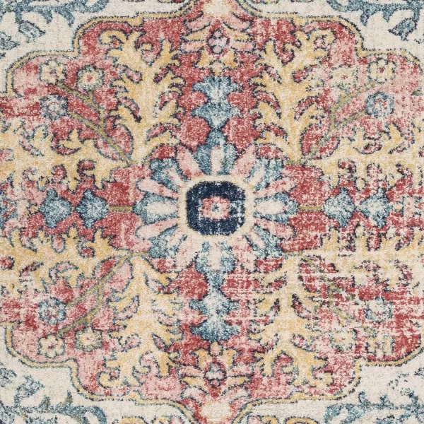 Artistic Weavers Odelia Vintage Bohemian Area Rug710 SquareOrangeNavyGarnetNavy 53 x 73