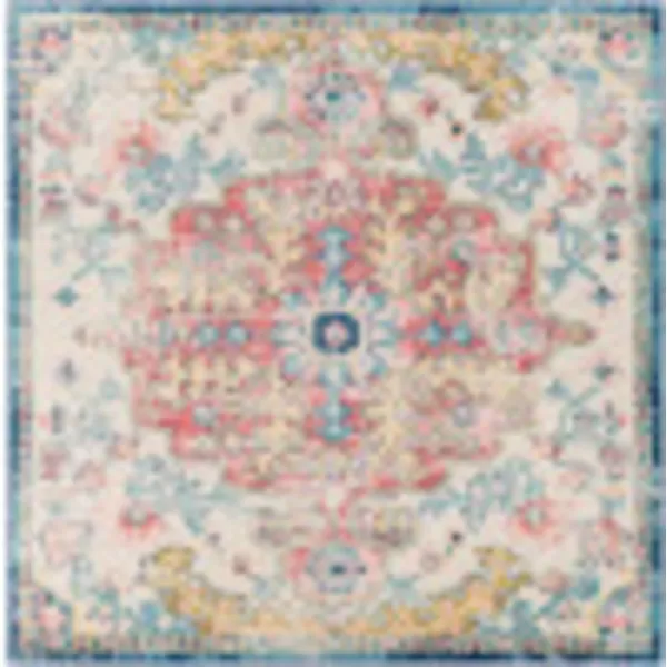 Artistic Weavers Odelia Vintage Bohemian Area Rug710 SquareOrangeNavyGarnetNavy 67 Square