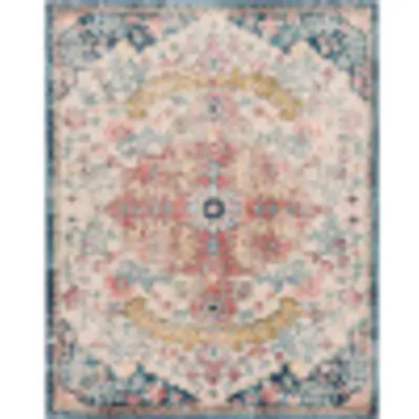 Artistic Weavers Odelia Vintage Bohemian Area Rug710 SquareOrangeNavyGarnetNavy 710 x 10