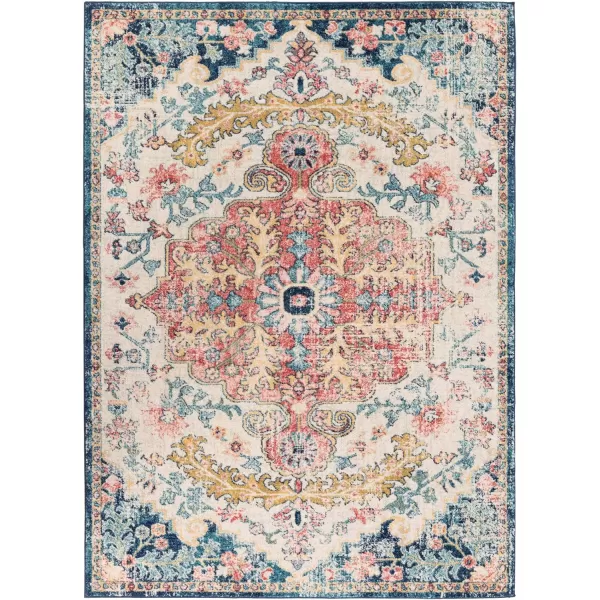 Artistic Weavers Odelia Vintage Bohemian Area Rug710 SquareOrangeNavyGarnetNavy 810 x 12