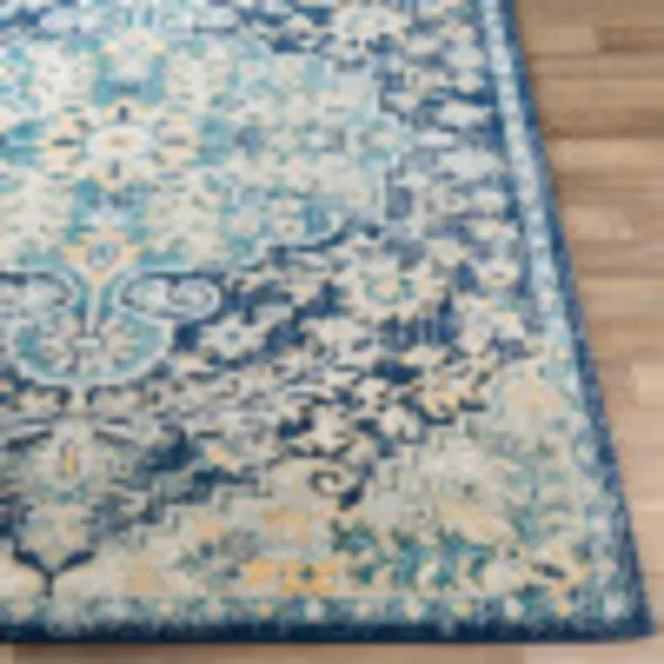 Artistic Weavers Odelia Vintage Bohemian Area Rug710 SquareOrangeNavyNavySky Blue 53 x 73