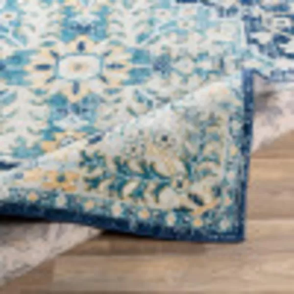 Artistic Weavers Odelia Vintage Bohemian Area Rug710 SquareOrangeNavyNavySky Blue 53 x 73