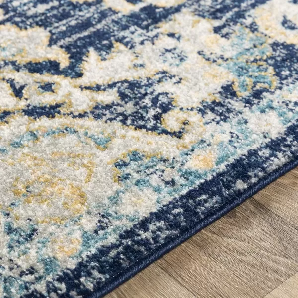 Artistic Weavers Odelia Vintage Bohemian Area Rug710 SquareOrangeNavyNavySky Blue 710 x 10