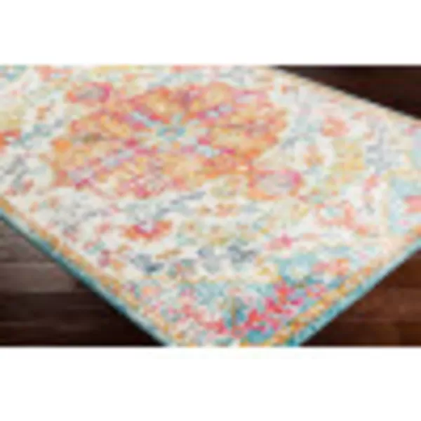 Artistic Weavers Odelia Vintage Bohemian Area Rug710 SquareOrangeNavyOrangeAqua 27 x 73