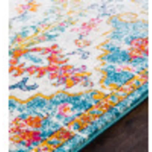 Artistic Weavers Odelia Vintage Bohemian Area Rug710 SquareOrangeNavyOrangeAqua 710 x 103