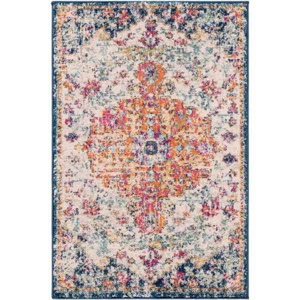 Artistic Weavers Odelia Vintage Bohemian Area Rug710 SquareOrangeNavyOrangeNavy 10 x 13