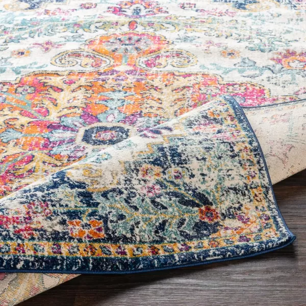 Artistic Weavers Odelia Vintage Bohemian Area Rug710 SquareOrangeNavyOrangeNavy 10 x 13