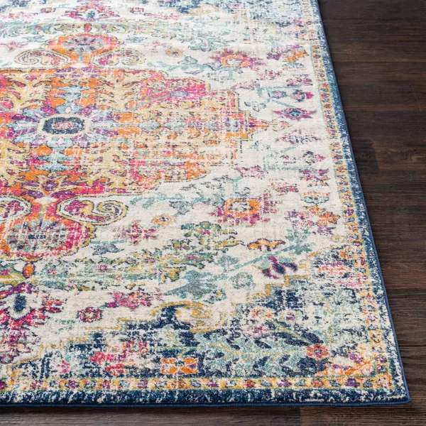 Artistic Weavers Odelia Vintage Bohemian Area Rug710 SquareOrangeNavyOrangeNavy 10 x 13