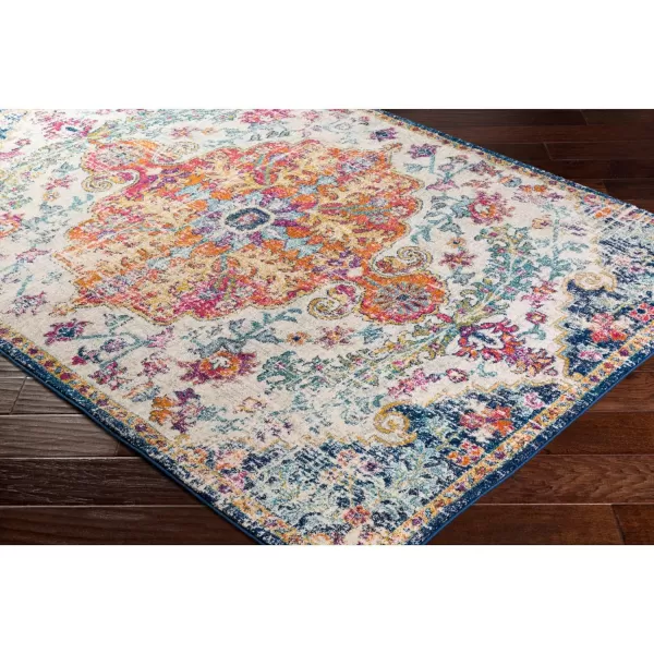 Artistic Weavers Odelia Vintage Bohemian Area Rug710 SquareOrangeNavyOrangeNavy 10 x 14