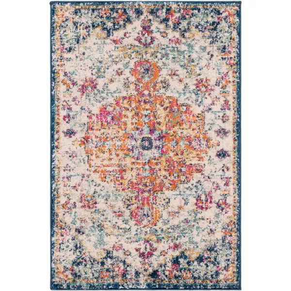 Artistic Weavers Odelia Vintage Bohemian Area Rug710 SquareOrangeNavyOrangeNavy 10 x 14