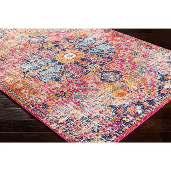 Artistic Weavers Odelia Vintage Bohemian Area Rug710 SquareOrangeNavyPinkOrange 27 x 73