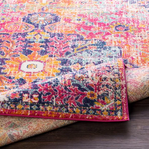 Artistic Weavers Odelia Vintage Bohemian Area Rug710 SquareOrangeNavyPinkOrange 27 x 73