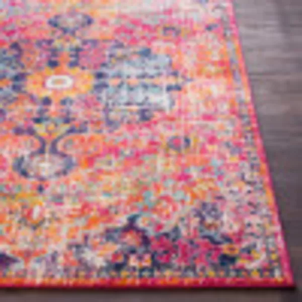 Artistic Weavers Odelia Vintage Bohemian Area Rug710 SquareOrangeNavyPinkOrange 311 x 57