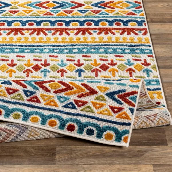 Artistic Weavers Odyis Outdoor Area Rug 53 x 73 Aqua2 x 3 Aqua