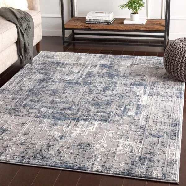 Artistic Weavers Odyssey Blue and Gray Updated Traditional 2 x 3 Area Rug 2 x 2112 x 211 Blue