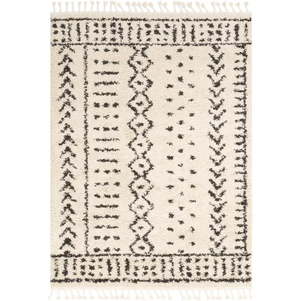 Artistic Weavers Orlantha Bohemian Shag Area Rug 53 x 73 CharcoalBeige2 x 211 CharcoalBeige