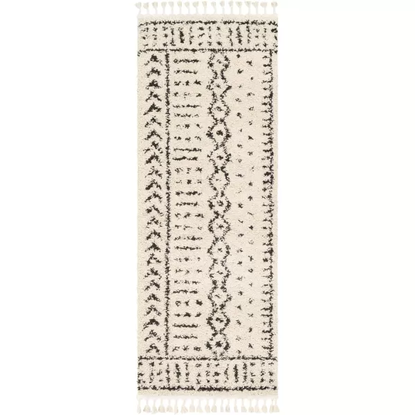 Artistic Weavers Orlantha Bohemian Shag Area Rug 53 x 73 CharcoalBeige27 x 73 CharcoalBeige