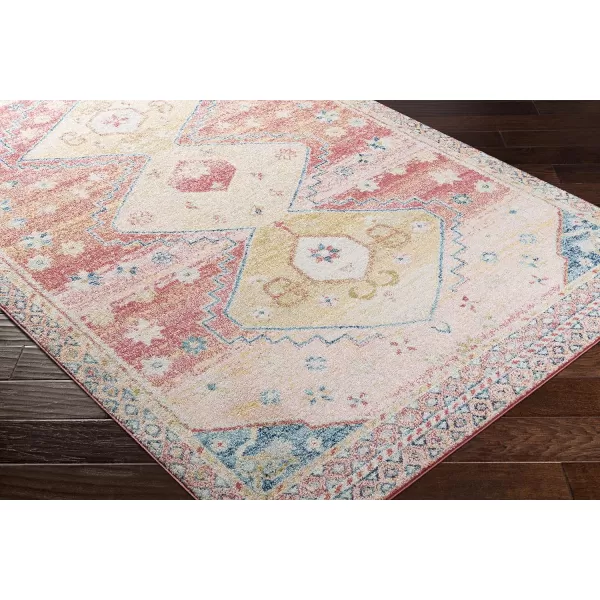 Artistic Weavers Paola Area Rug 53 x 73 BlushYellow710 x 10 Blush  Yellow