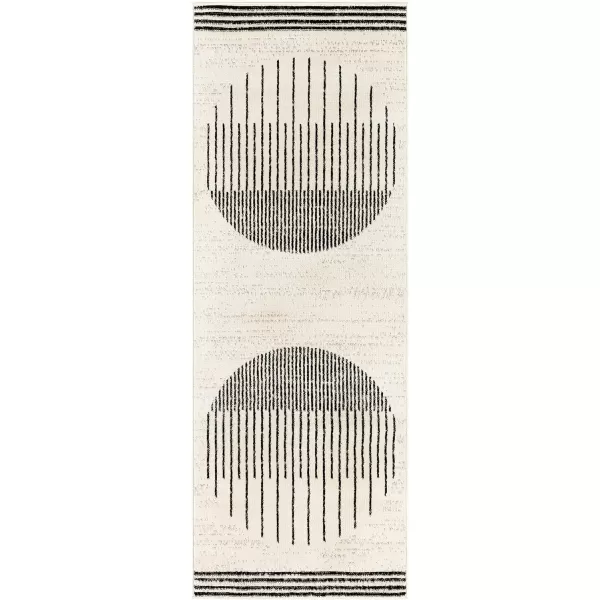 Artistic Weavers Penrod Modern Geometric Area Rug710 x 10BlackIvoryBlackIvory 27 x 73