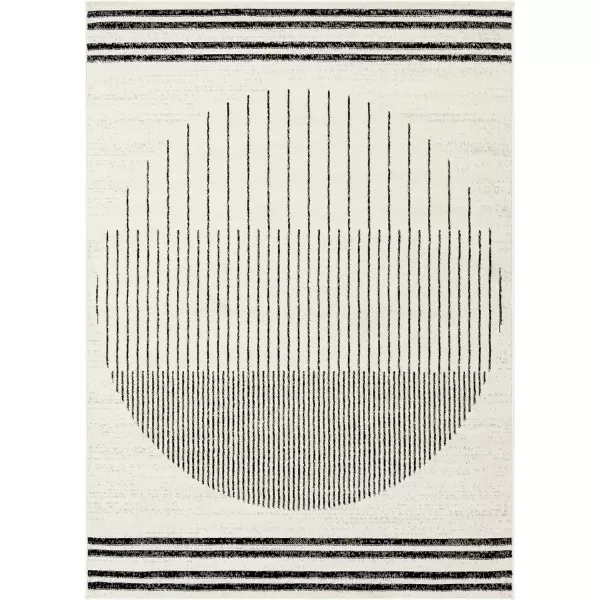 Artistic Weavers Penrod Modern Geometric Area Rug710 x 10BlackIvoryBlackIvory 411 x 7