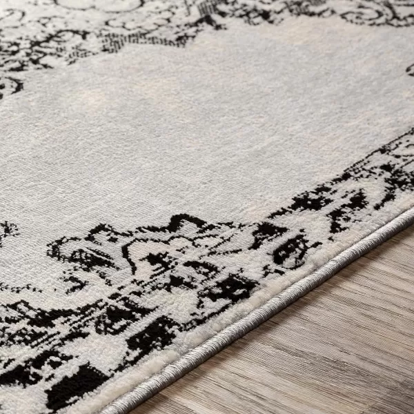 Artistic Weavers Perla Area Rug 53 x 73 Silver Grey2 x 3 Black