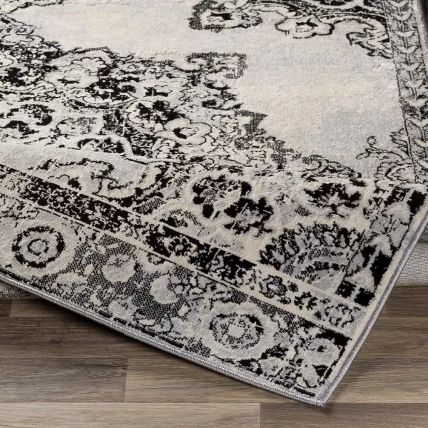 Artistic Weavers Perla Area Rug 53 x 73 Silver Grey2 x 3 Black