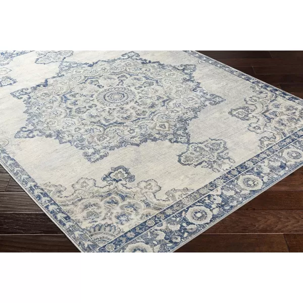 Artistic Weavers Perla Area Rug 53 x 73 Silver Grey2 x 3 CreamNavy